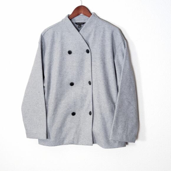 Banana Republic Jackets & Blazers - NEW Banana Republic Women’s Heather Grey Wool Jacket Minimalist Office Chic L